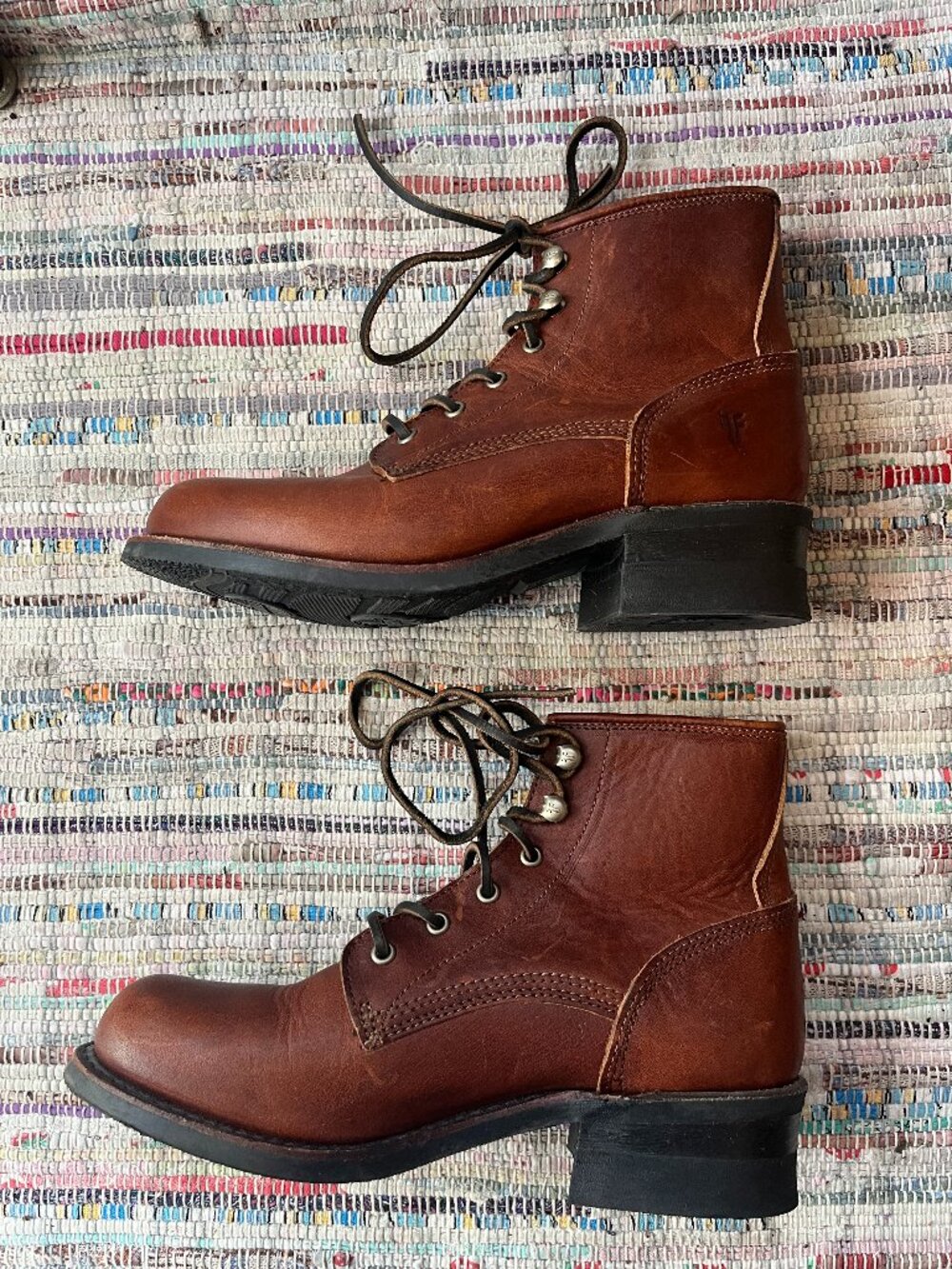 Frye lace up Sabrina ankle boots